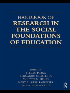 Cover Handbook of Research in the Social Foundations of Education (eBook, PDF)