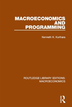 Macroeconomics and Programming (eBook, PDF) - Kurihara, Kenneth K.