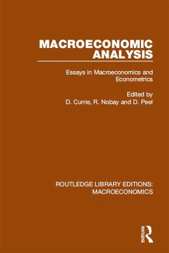 Macroeconomic Analysis (eBook, ePUB) - Currie, David; Nobay, R.; Peel, David