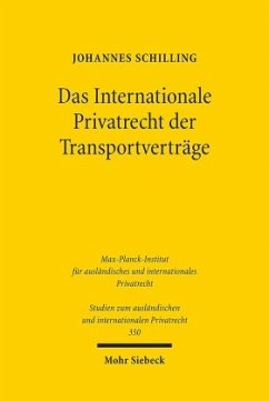 Cover Das Internationale Privatrecht der Transportverträge