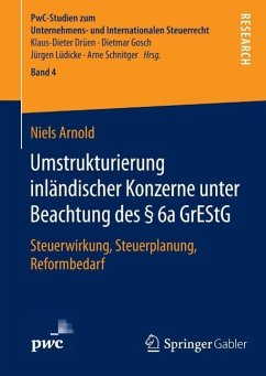 Cover Umstrukturierung inländischer Konzerne unter Beachtung des § 6a GrEStG (eBook, PDF)