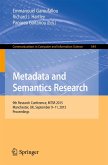Metadata and Semantics Research (eBook, PDF)