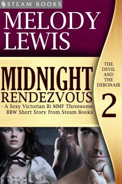 Cover Midnight Rendezvous - A Sexy Victorian Bi MMF Threesome BBW Short Story from Steam Books (eBook, ePUB)