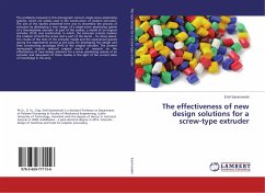 The effectiveness of new design solutions for a screw-type extruder