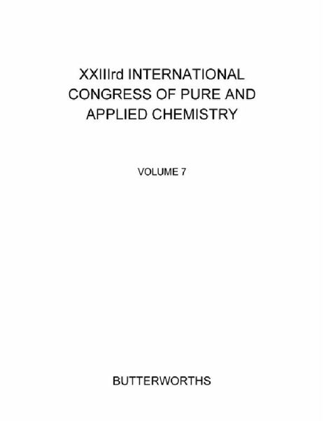 XXIIIrd International Congress of Pure and Applied Chemistry (eBook, PDF)
