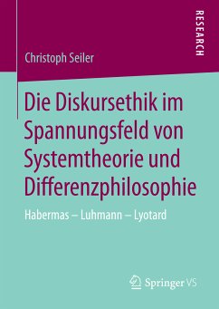 Die Diskursethik im Spannungsfeld von Systemtheorie und Differenzphilosophie (eBook, PDF) - Seiler, Christoph