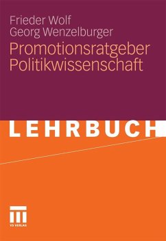 Cover Promotionsratgeber Politikwissenschaft (eBook, PDF)