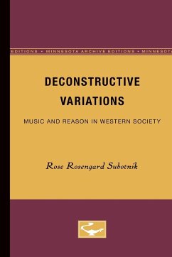 Deconstructive Variations - Subotnik, Rose Rosengard