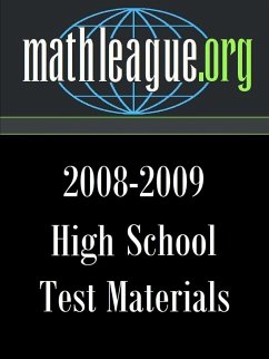 High School Test Materials 2008-2009 - Sanders, Tim