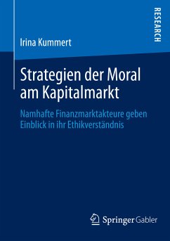 Strategien der Moral am Kapitalmarkt (eBook, PDF) - Kummert, Irina