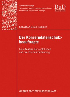 Der Konzerndatenschutzbeauftragte (eBook, PDF) - Braun-Lüdicke, Sebastian
