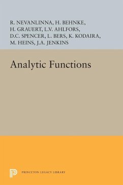 Analytic Functions - Ahlfors, Lars Valerian