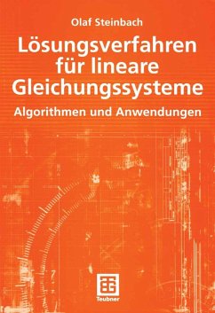 Lösungsverfahren für lineare Gleichungssysteme (eBook, PDF) - Steinbach, Olaf