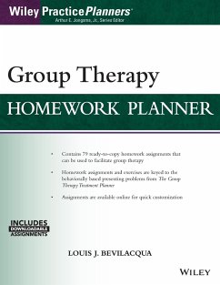 Group Therapy Homework Planner - Bevilacqua, Louis J.;Berghuis, David J.