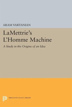 Cover LaMettrie's L'Homme Machine