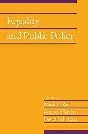 Equality and Public Policy: Volume 31, Part 2