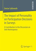 The Impact of Personality on Participation Decisions in Surveys (eBook, PDF)
