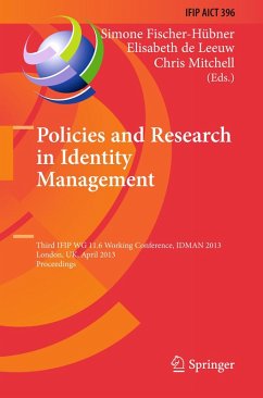 Cover Policies and Research in Identity Management (eBook, PDF)