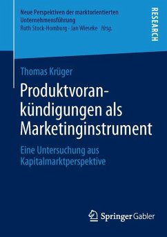 Produktvorankündigungen als Marketinginstrument (eBook, PDF) - Krüger, Thomas