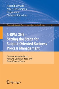 Cover S-BPM ONE: Setting the Stage for Subject-Oriented Business Process Management (eBook, PDF)