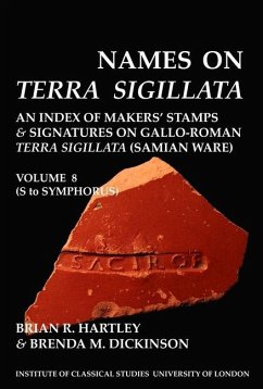 Cover Names on Terra Sigillata. Volume 8 (S to Symphorus) (BICS Supplement 102.8)