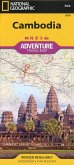 National Geographic Adventure Travel Map Cambodia