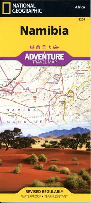National Geographic Adventure Travel Map Namibia