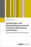 Erziehungs- und Bildungspartnerschaft zwischen Elternhaus und Schule (eBook, PDF)