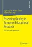 Assessing Quality in European Educational Research (eBook, PDF)