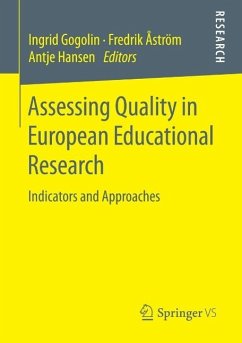 Cover Assessing Quality in European Educational Research (eBook, PDF)