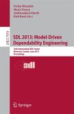 SDL 2013: Model Driven Dependability Engineering (eBook, PDF)