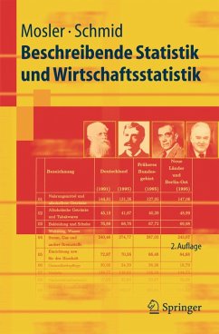 Beschreibende Statistik und Wirtschaftsstatistik (eBook, PDF) - Mosler, Karl; Schmid, Friedrich