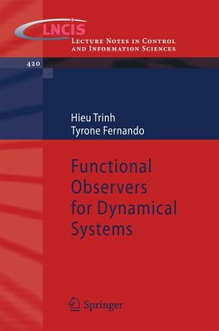 Functional Observers for Dynamical Systems (eBook, PDF) - Trinh, Hieu; Fernando, Tyrone