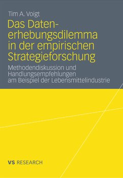 Das Datenerhebungsdilemma in der empirischen Strategieforschung (eBook, PDF) - Voigt, Tim A.