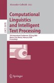 Computational Linguistics and Intelligent Text Processing (eBook, PDF)