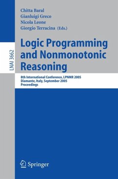 Logic Programming and Nonmonotonic Reasoning (eBook, PDF)