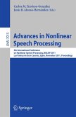 Advances in Nonlinear Speech Processing (eBook, PDF)