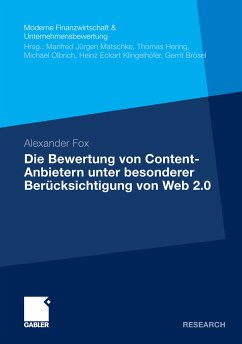 Die Bewertung von Content-Anbietern unter besonderer Berücksichtigung von Web 2.0 (eBook, PDF) - Fox, Alexander