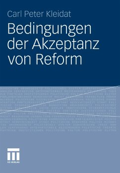 Bedingungen der Akzeptanz von Reform (eBook, PDF) - Kleidat, Carl Peter