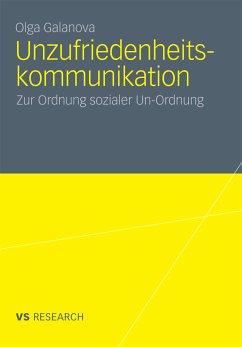 Unzufriedenheitskommunikation (eBook, PDF) - Galanova, Olga