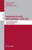Information Security and Cryptology -- ICISC 2012 (eBook, PDF)