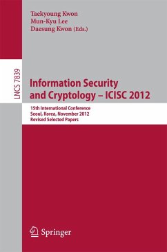 Cover Information Security and Cryptology -- ICISC 2012 (eBook, PDF)