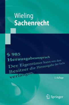 Sachenrecht (eBook, PDF) - Wieling, Hans Josef