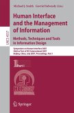 Human Interface and the Management of Information. Methods, Techniques and Tools in Information Design (eBook, PDF)