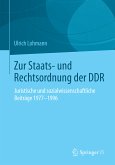 Zur Staats- und Rechtsordnung der DDR (eBook, PDF)