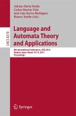 Language and Automata Theory and Applications (eBook, PDF)
