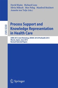 Process Support and Knowledge Representation in Health Care (eBook, PDF)