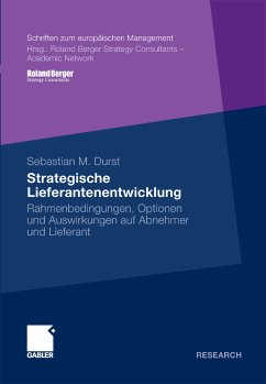 Strategische Lieferantenentwicklung (eBook, PDF) - Durst, Sebastian