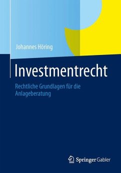 Investmentrecht (eBook, PDF) - Höring, Johannes