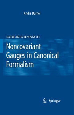 Noncovariant Gauges in Canonical Formalism (eBook, PDF) - Burnel, André